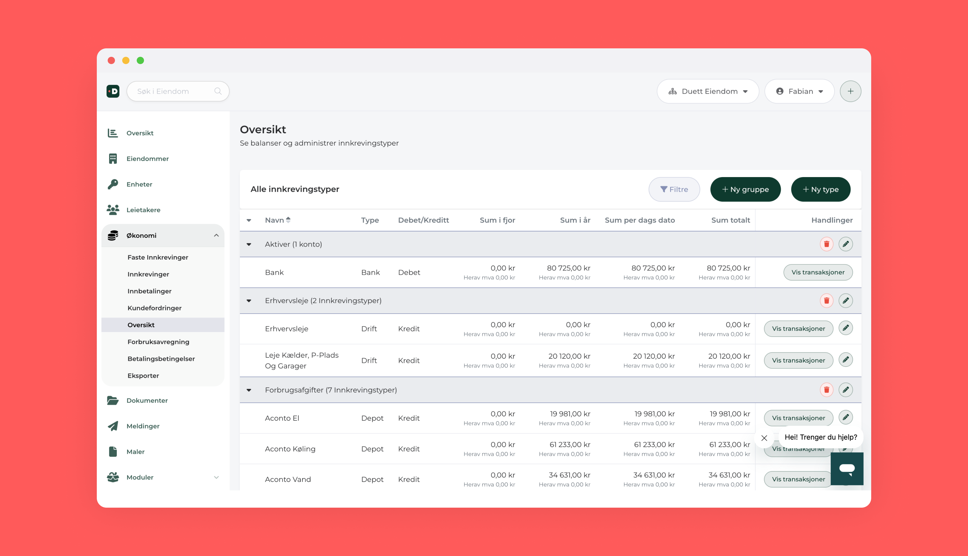 DE-økonomi-oversikt